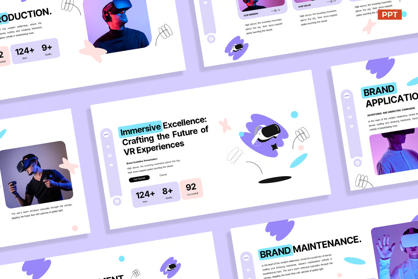White Purple VR Experience Brand Guideline 008