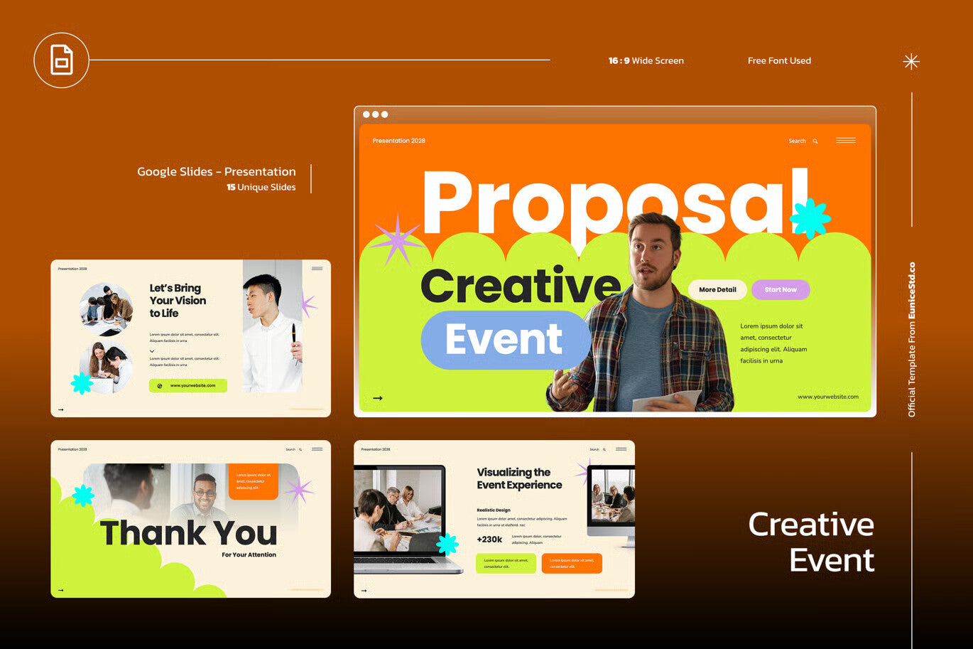 Creative Event Proposal Google Slide Template