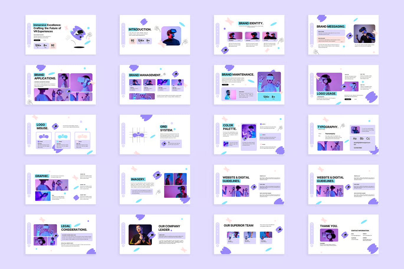 White Purple VR Experience Brand Guideline 008