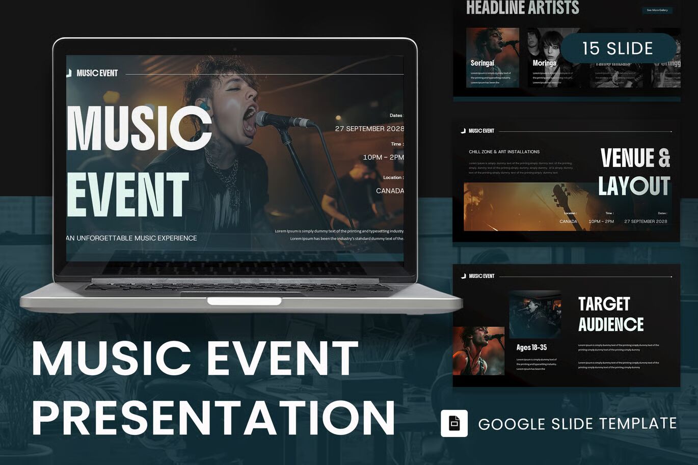 Music Event Google Slide Presentation