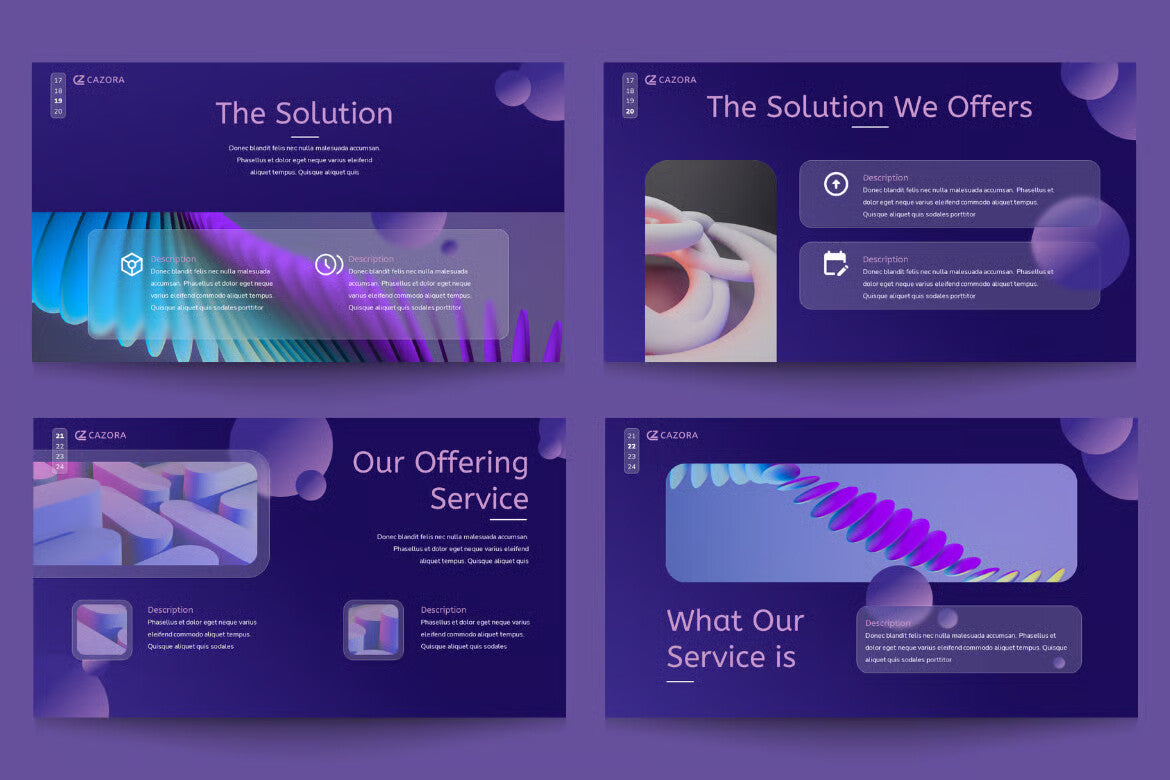 Glasmorphism GoogleSlide BusinessPlan Presentation