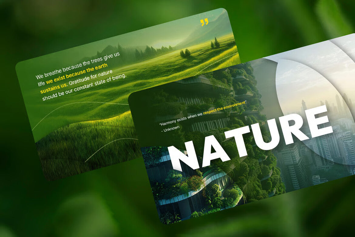 Green Parallax Slideshow Motion Animated Effect