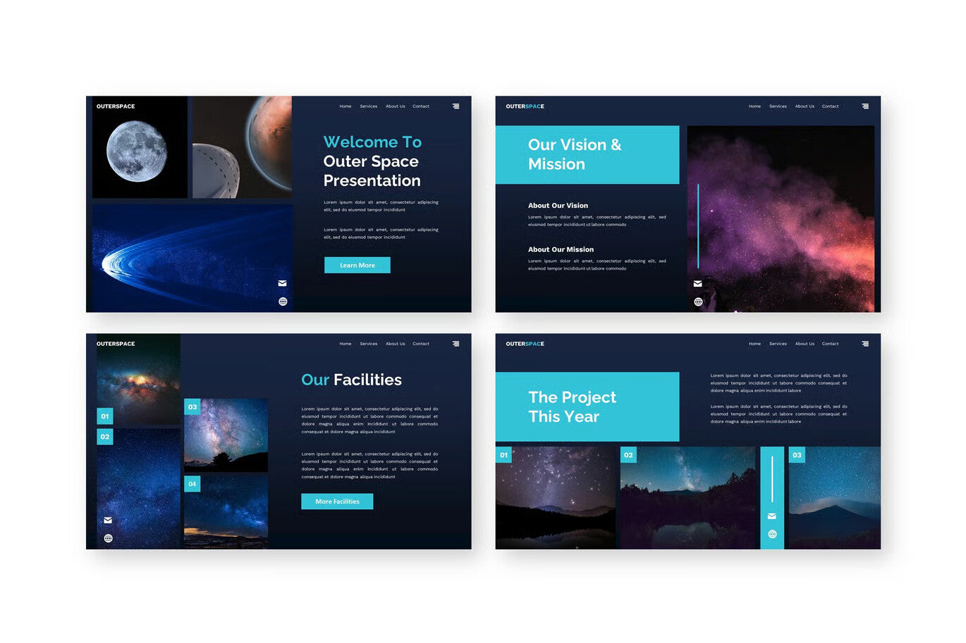 Outer Space - Space Google Slide Templates
