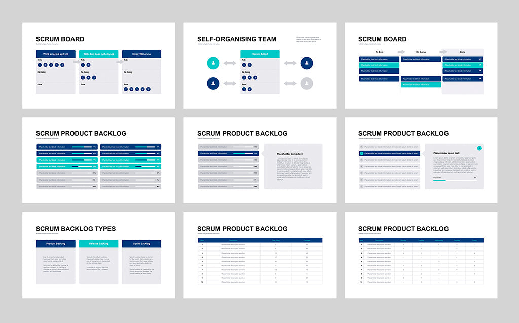 Scrum Model PPT PowerPoint template PowerPoint Template [33 Unique Professional Slide Templates]