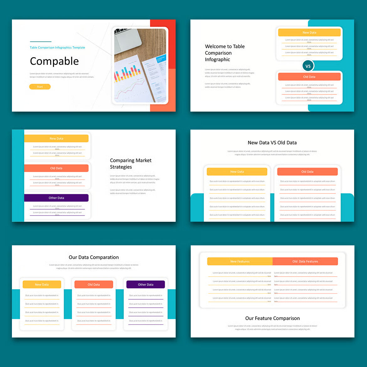 Compable - Table Comparison PowerPoint Template