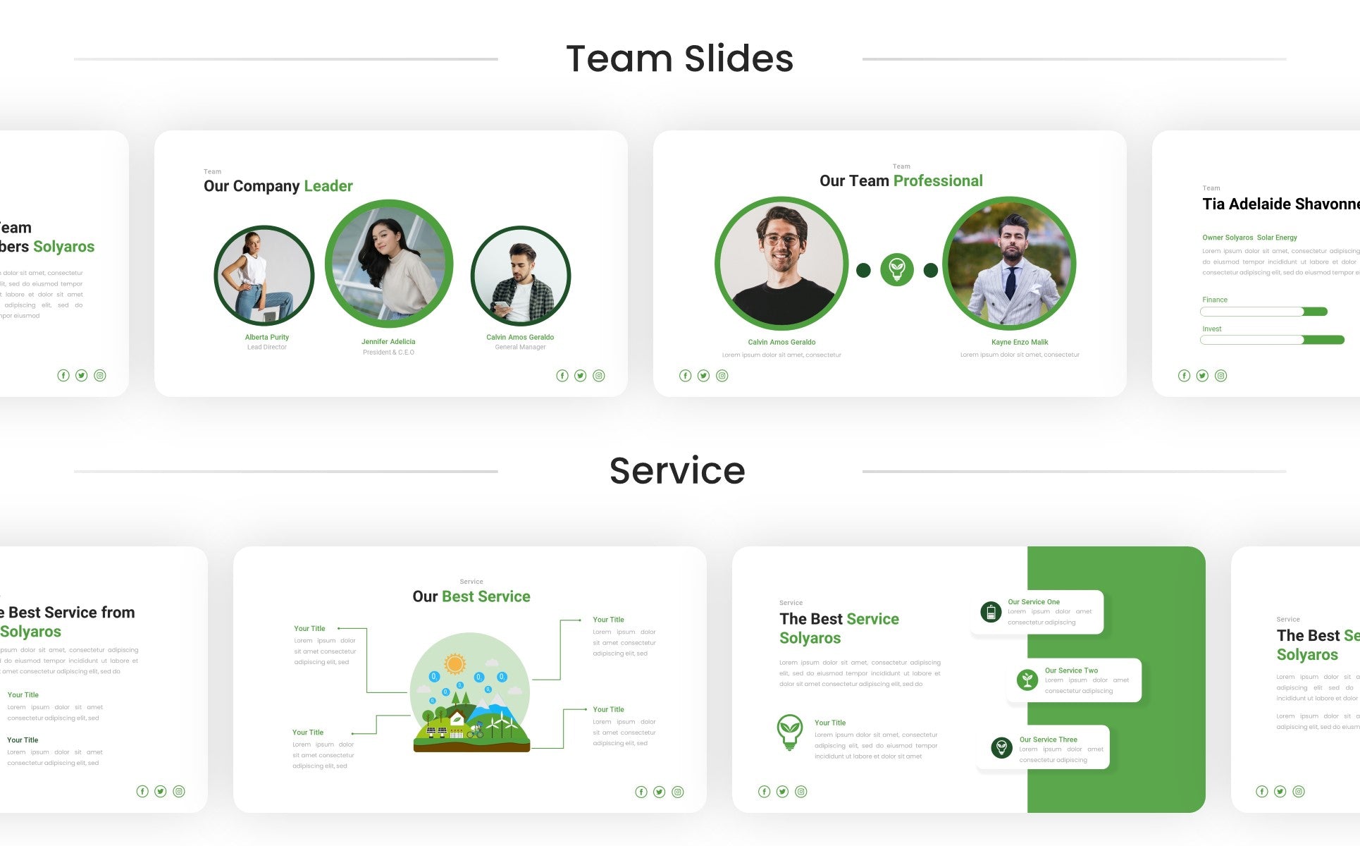 Solyaros - Solar Energy Keynote Template [40 Slides]