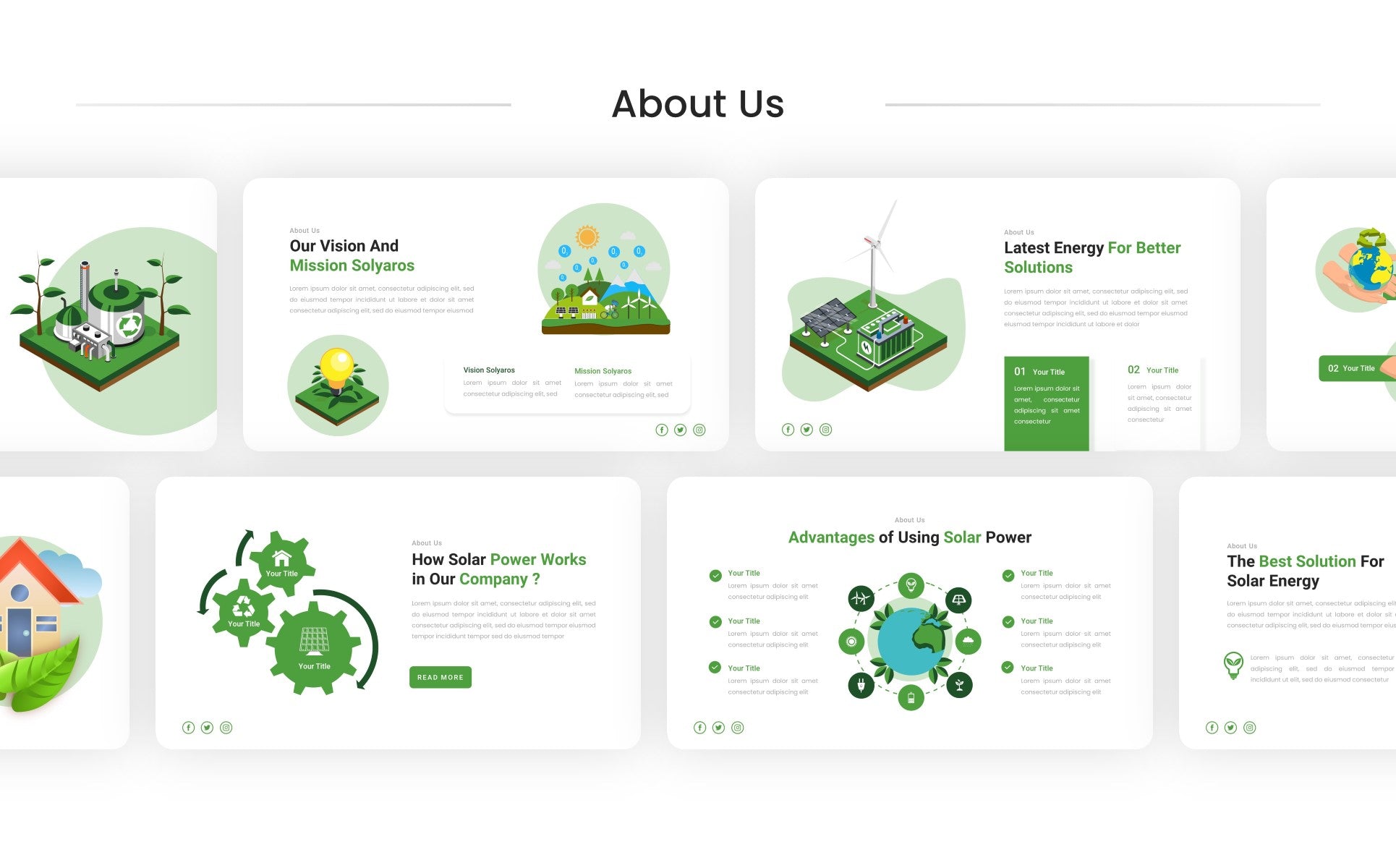 Solyaros - Solar Energy Keynote Template [40 Slides]