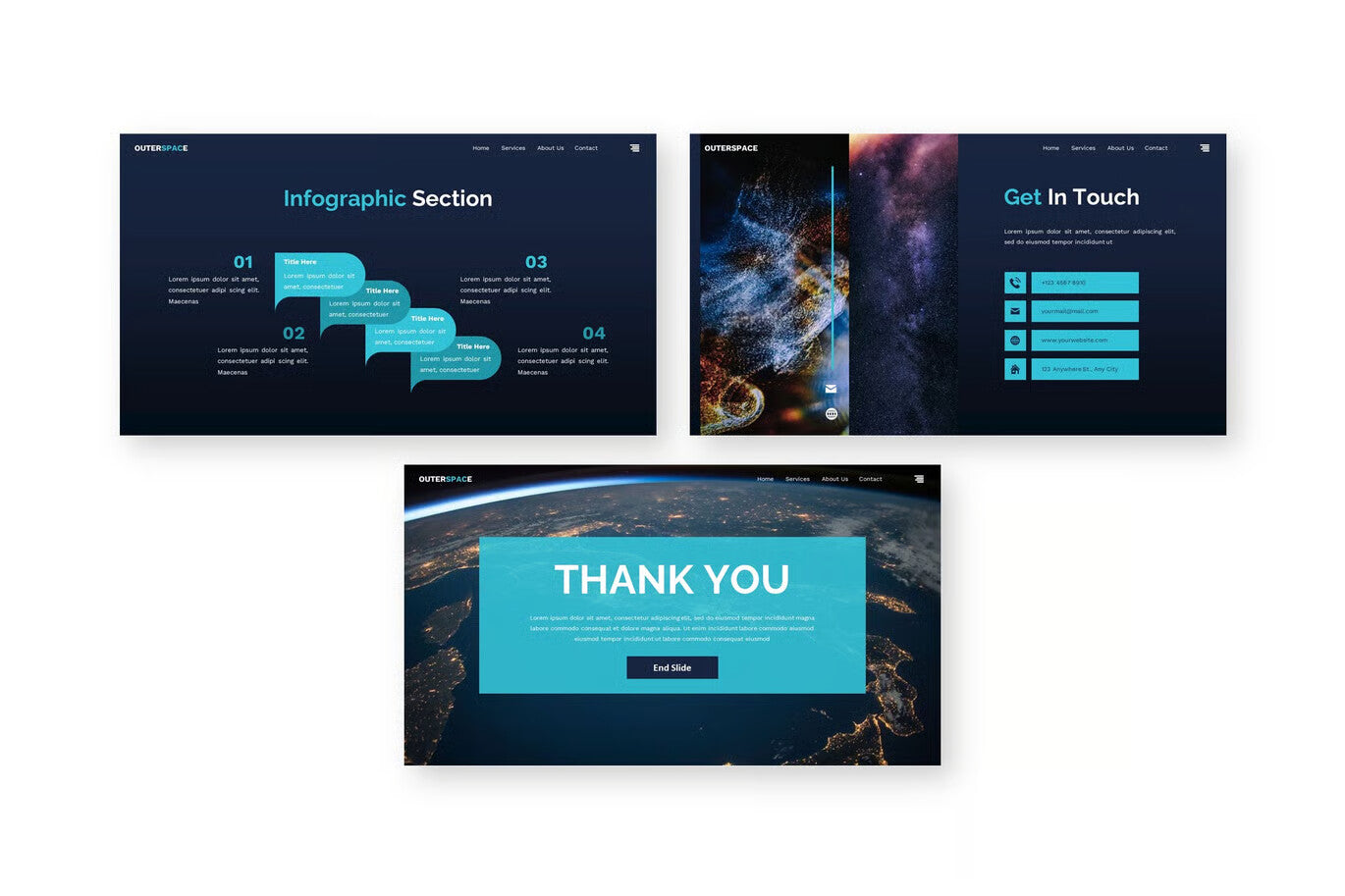 Outer Space - Space Google Slide Templates