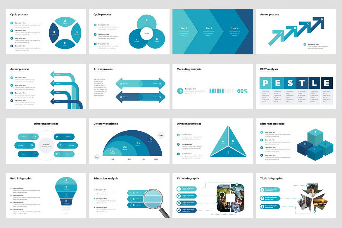 Marketing Clean Infographics Proposal
