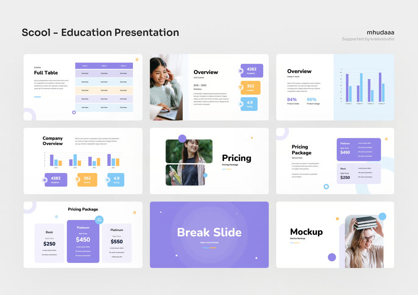 Scool - Education Google Slides Presentation