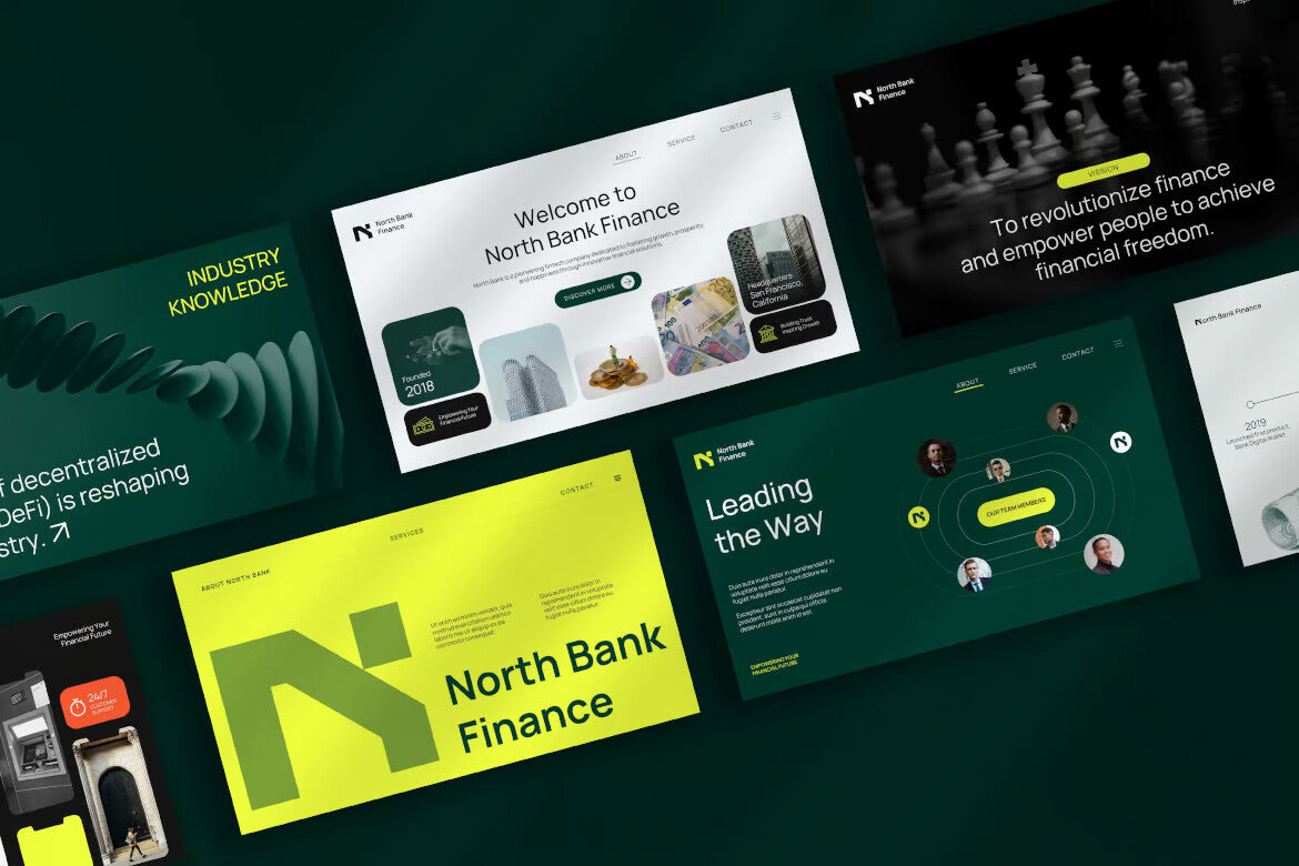NorthBank Modern Fintech Powerpoint NF