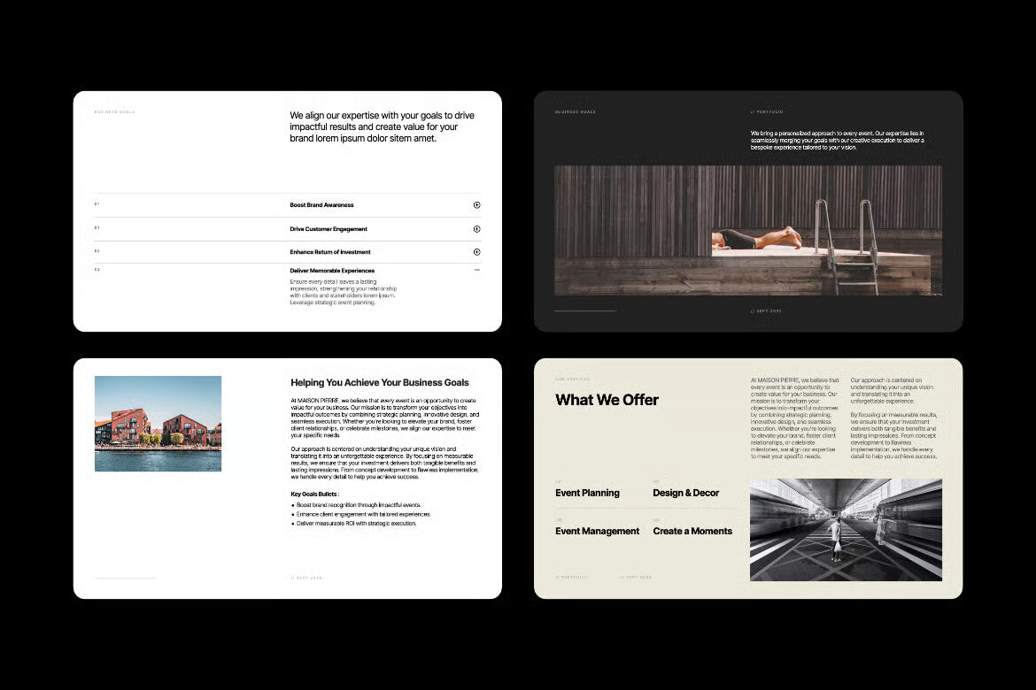 Alexandre Minimalist Portfolio Powerpoint