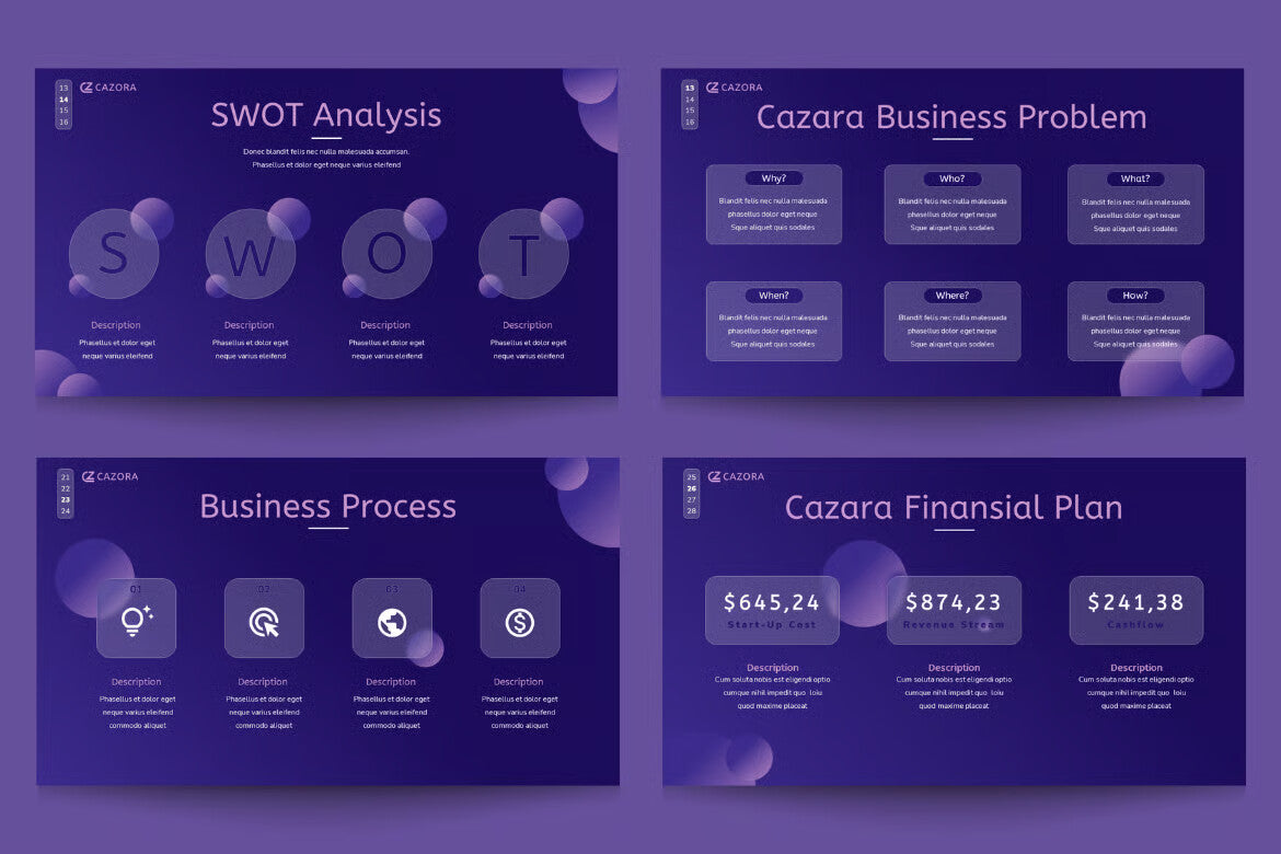 Glasmorphism GoogleSlide BusinessPlan Presentation