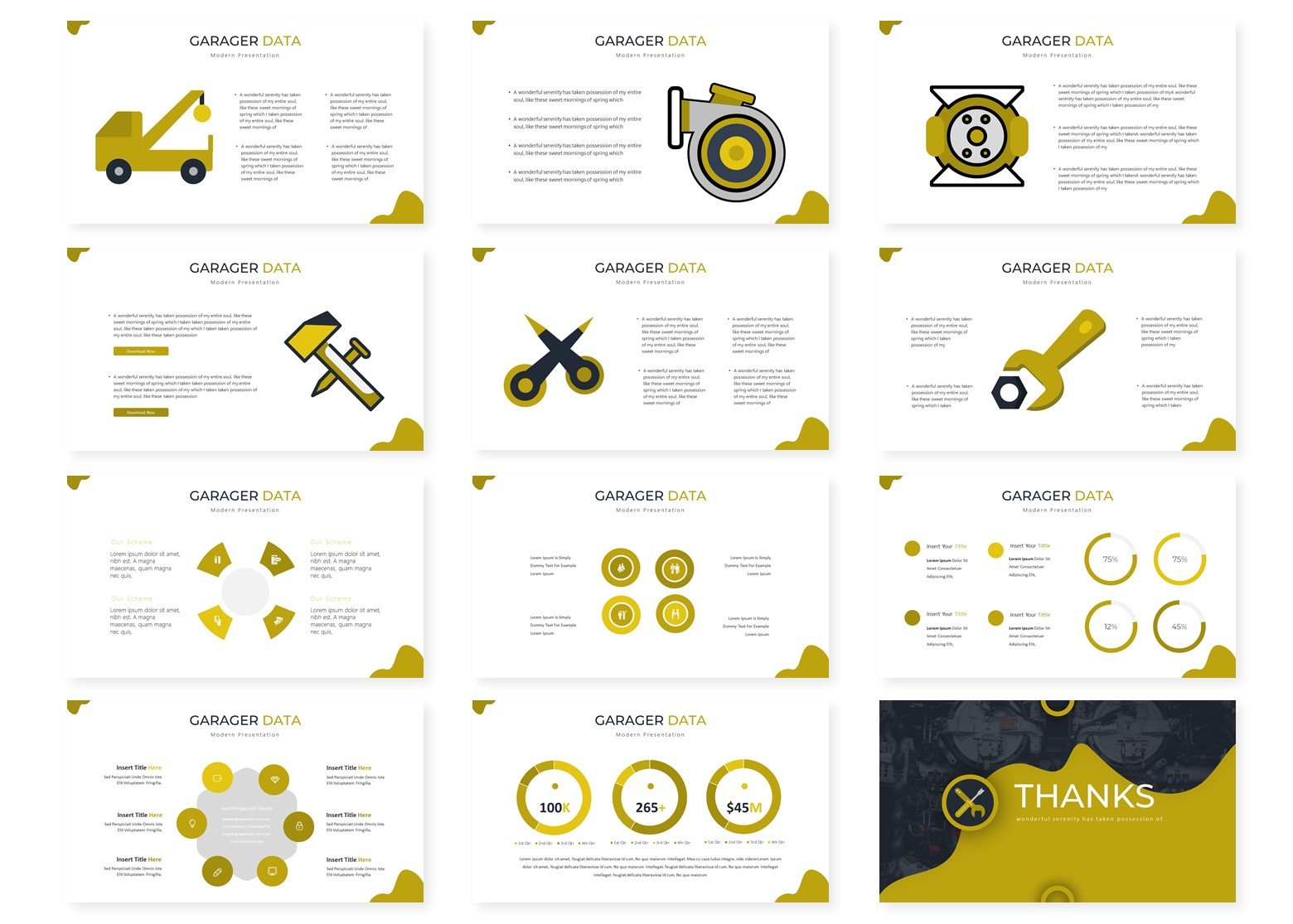Garager | PowerPoint template PowerPoint Template