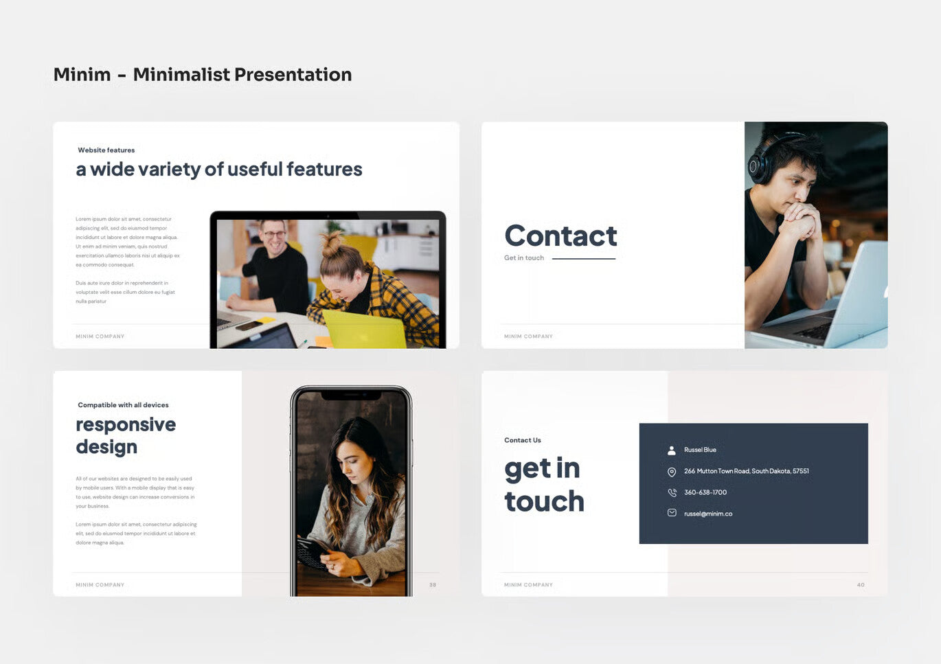 Minim - Minimalist PowerPoint Presentation