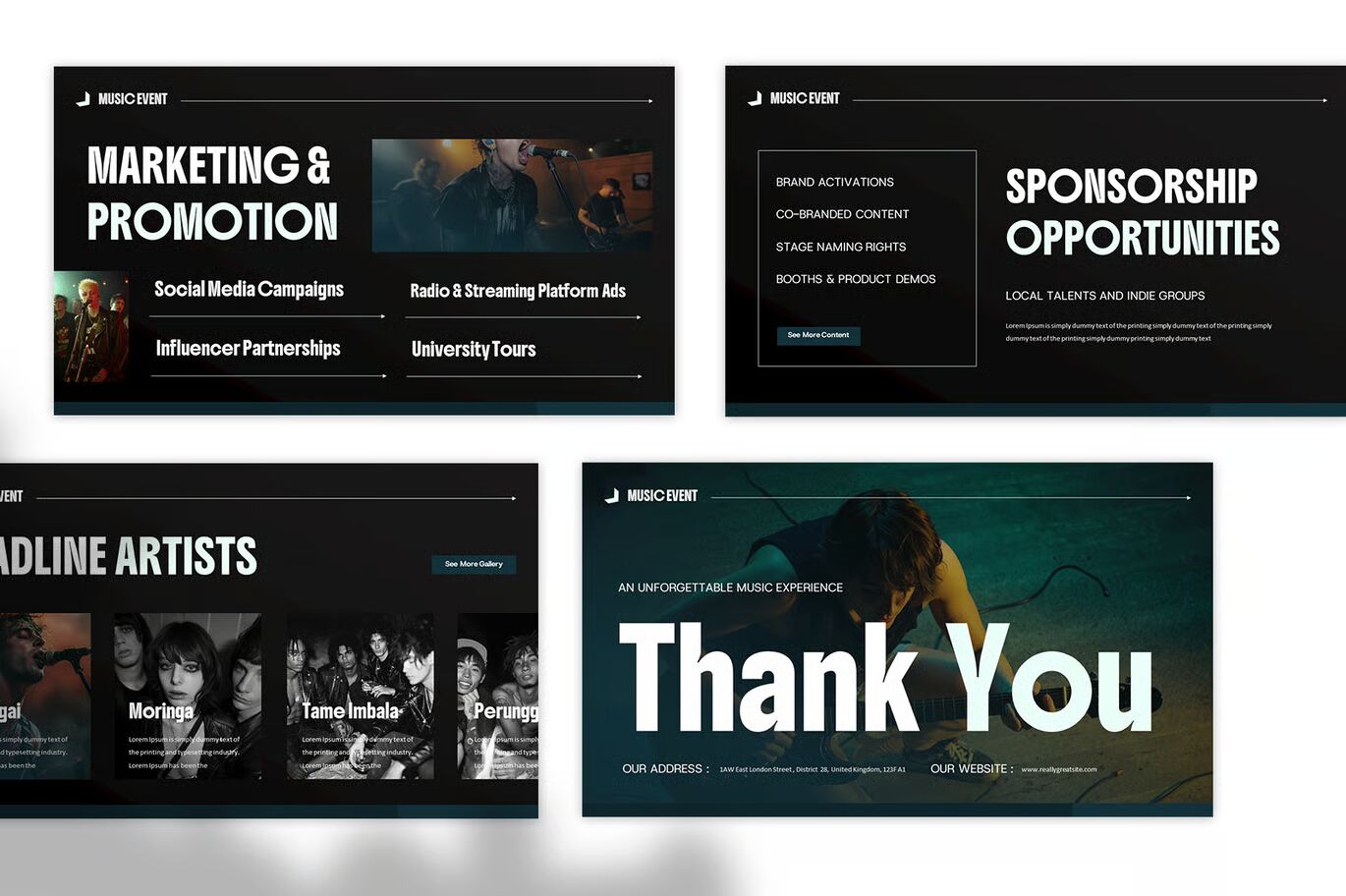 Music Event Google Slide Presentation