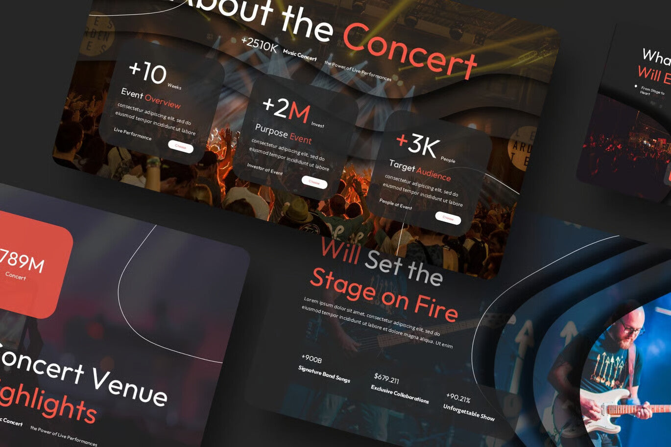Parallax Effect Music Concert Animated Powerpoint