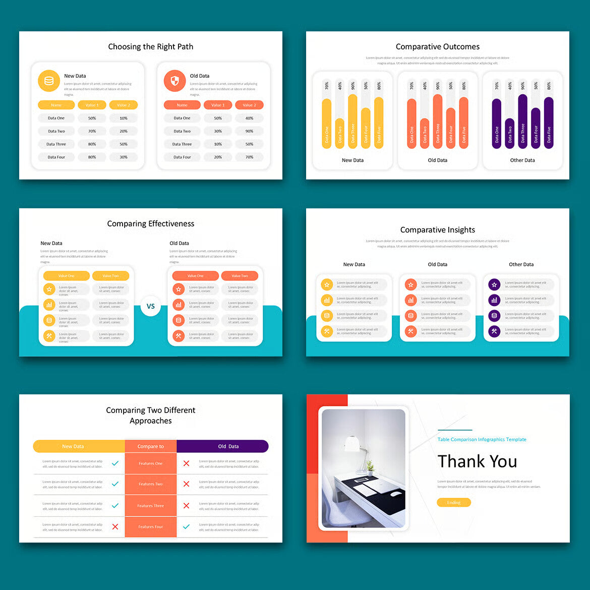 Compable - Table Comparison PowerPoint Template