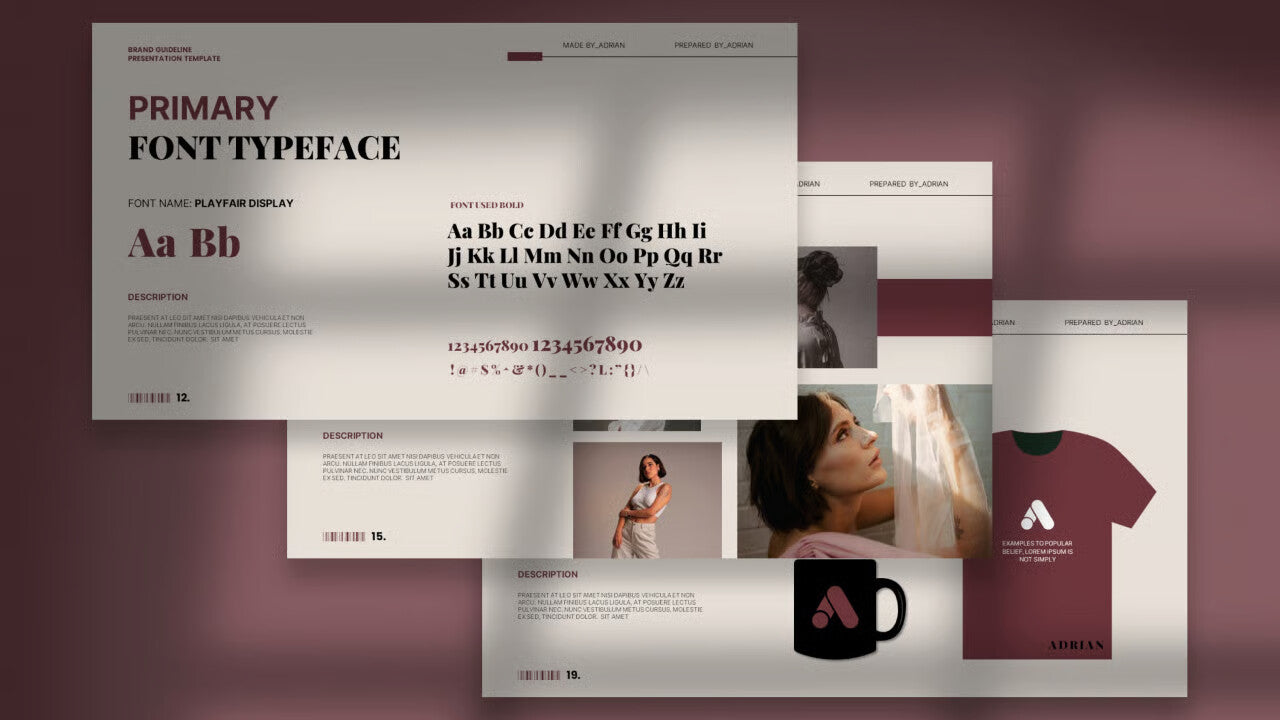 Adrian - Google Slide Brand Guideline Template