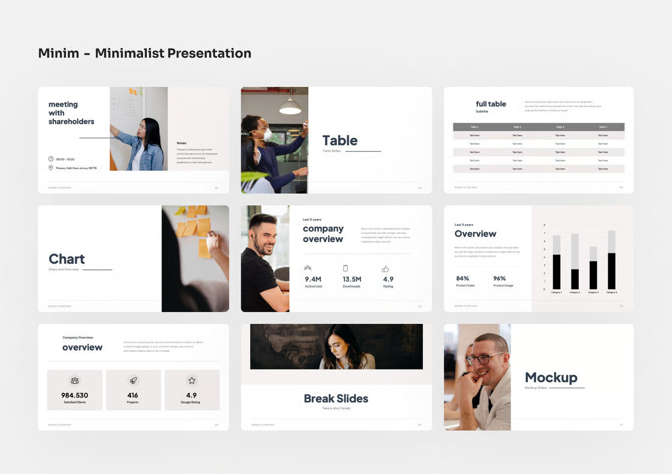 Minim - Minimalist PowerPoint Presentation