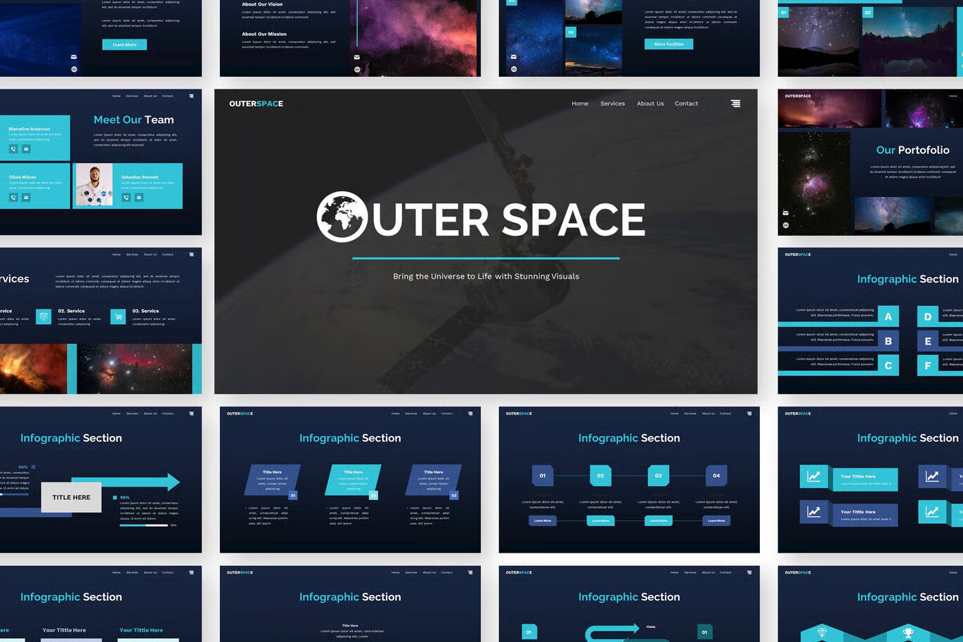 Outer Space - Space Google Slide Templates