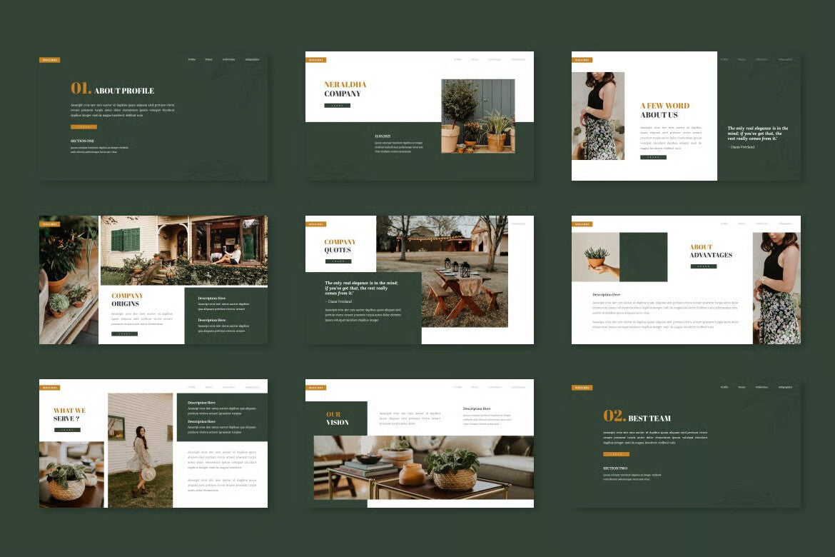 Neraldha - Google Slide Template