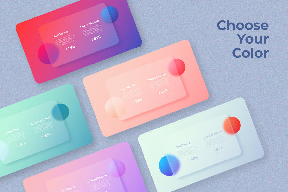 Glassmorphism PowerPoint Animated Template