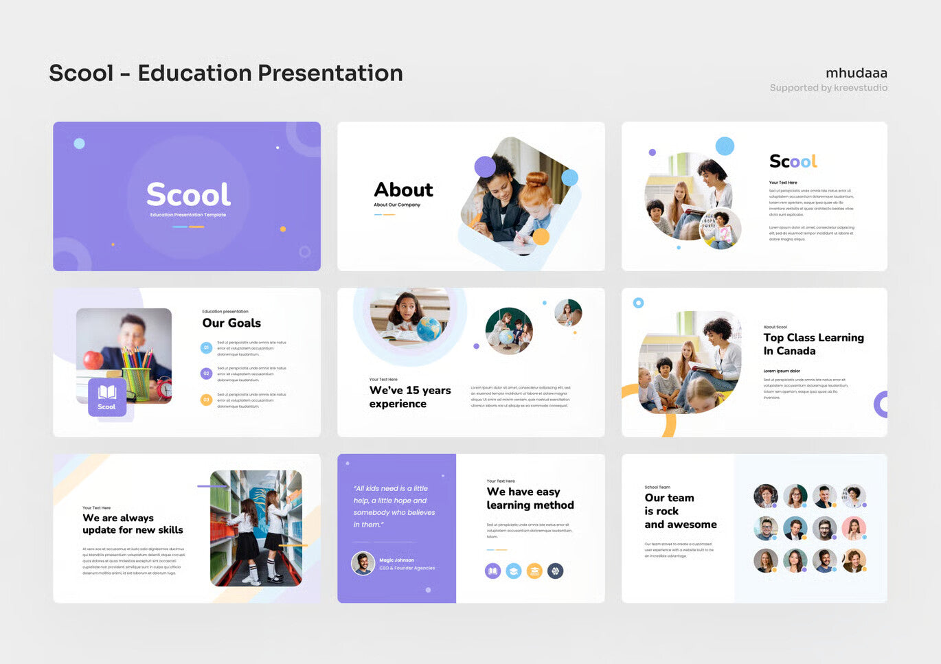 Scool - Education Google Slides Presentation