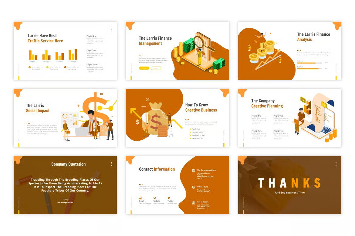 Larris - Creative Business Google Slides Template