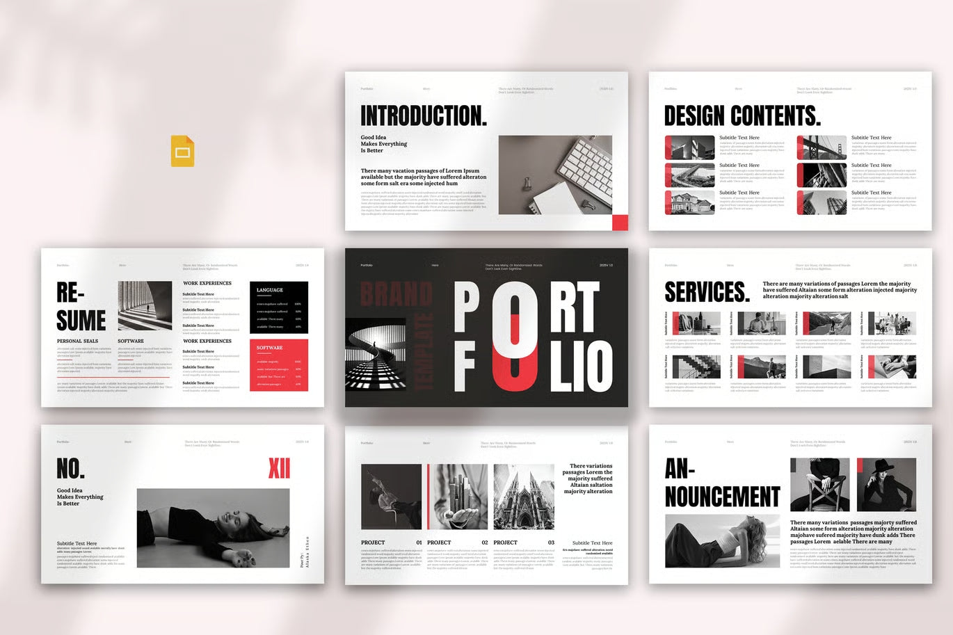 Brand Portfolio Presentation Template