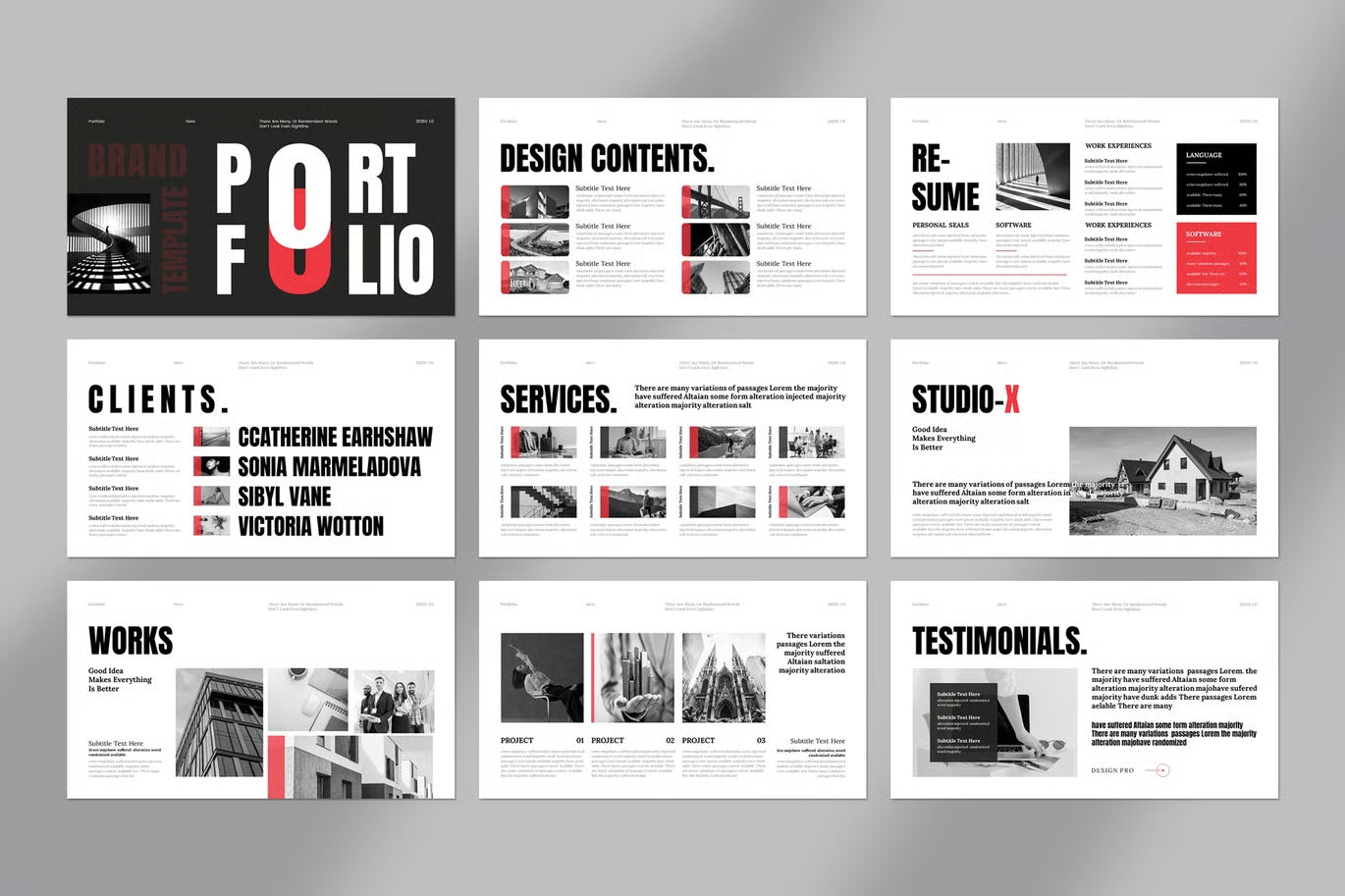 Brand Portfolio Presentation Template