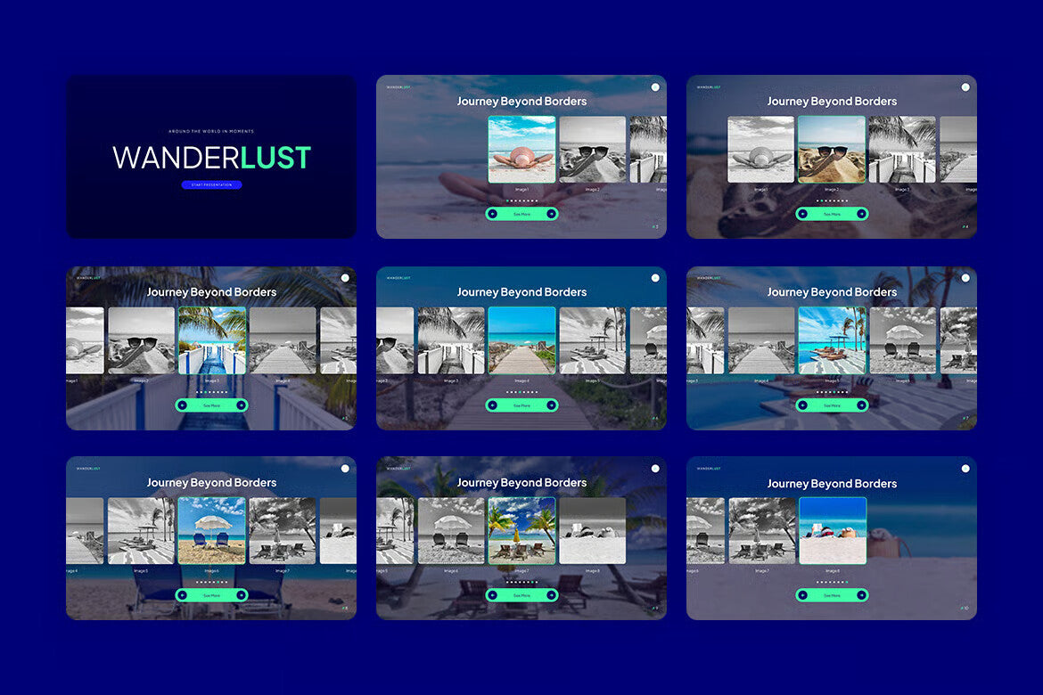 Travel Moving Carousel Animation Effect Powerpoint