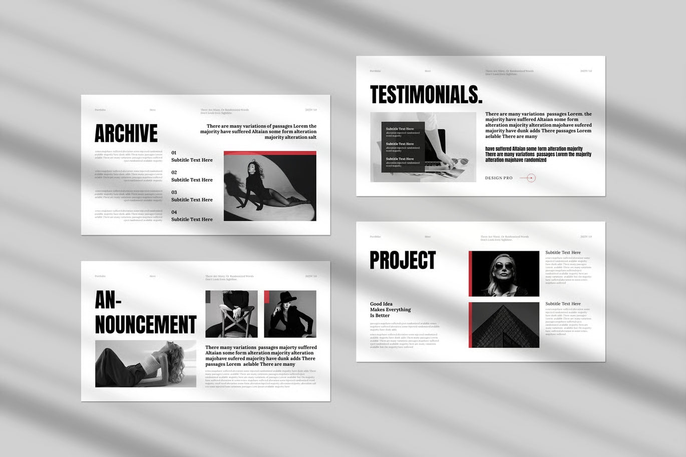 Brand Portfolio Presentation Template