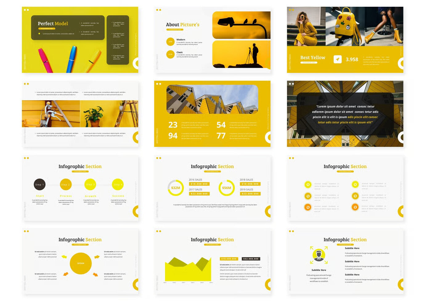 Jaune - Presentation Template