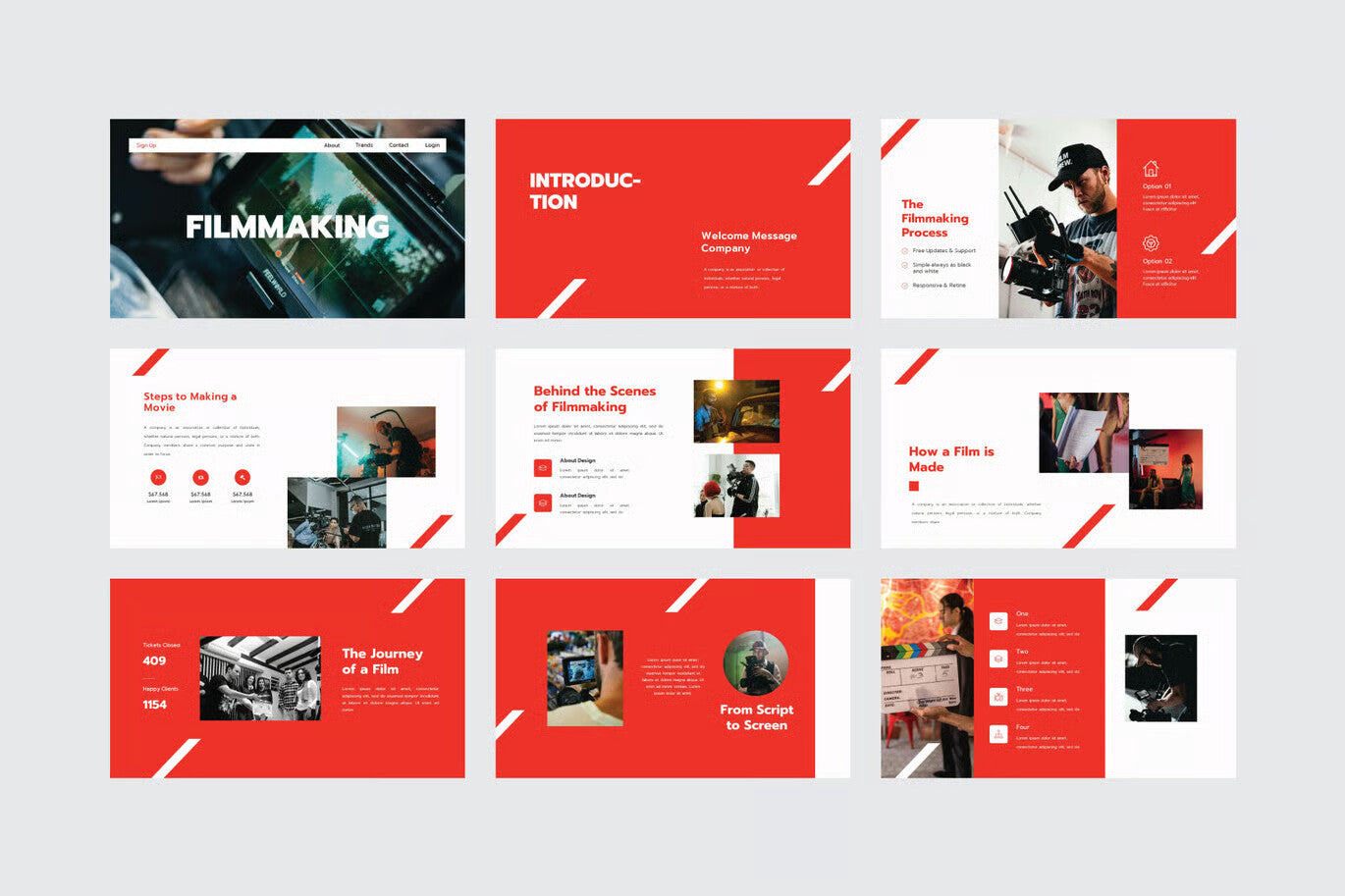 Filmmaking - Power Point Template