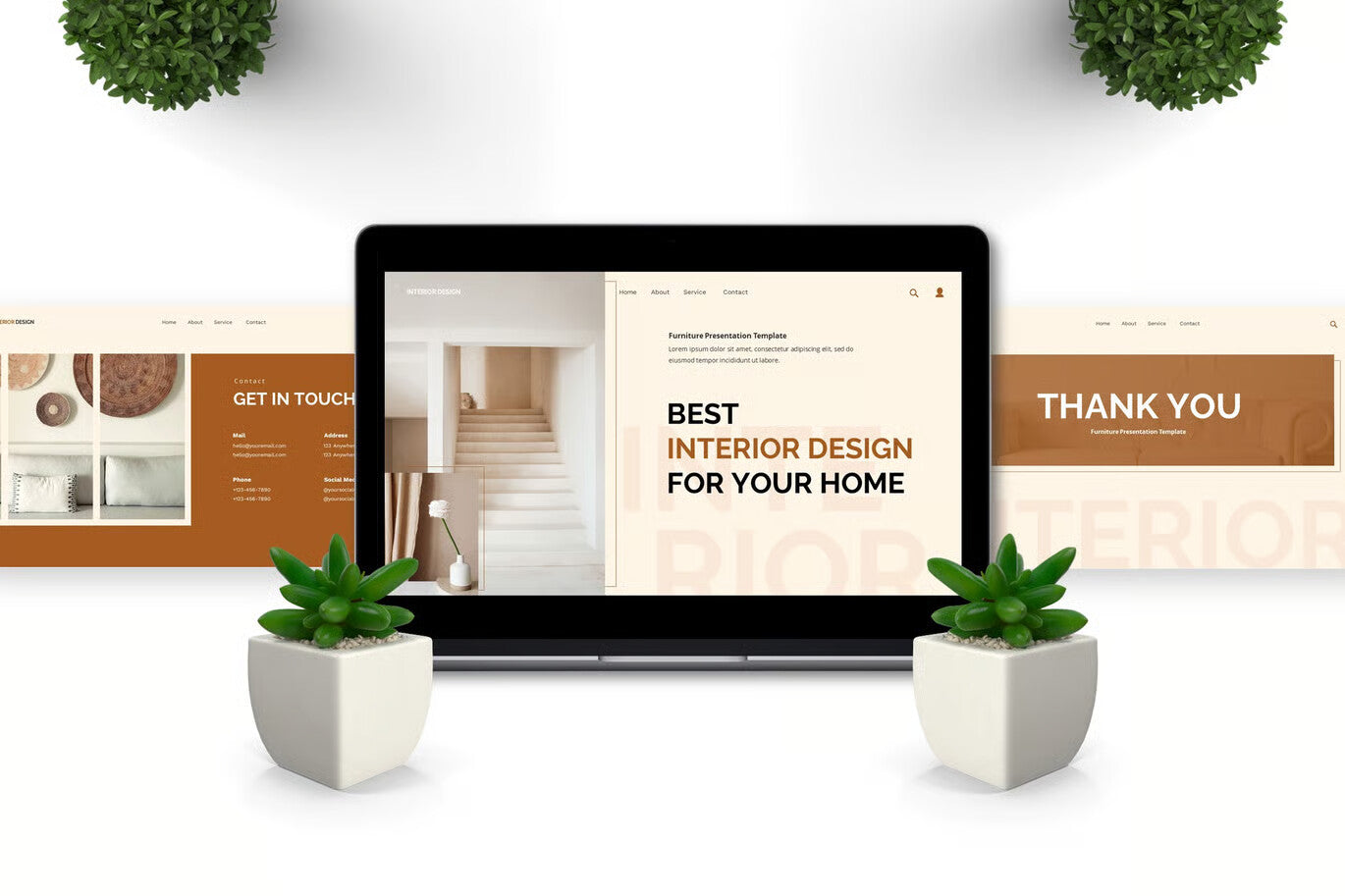 Interior Design - Furniture Google Slide Templates