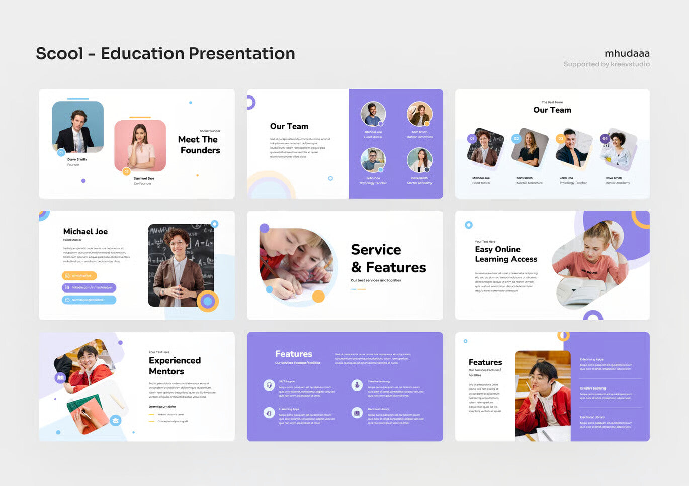 Scool - Education Google Slides Presentation