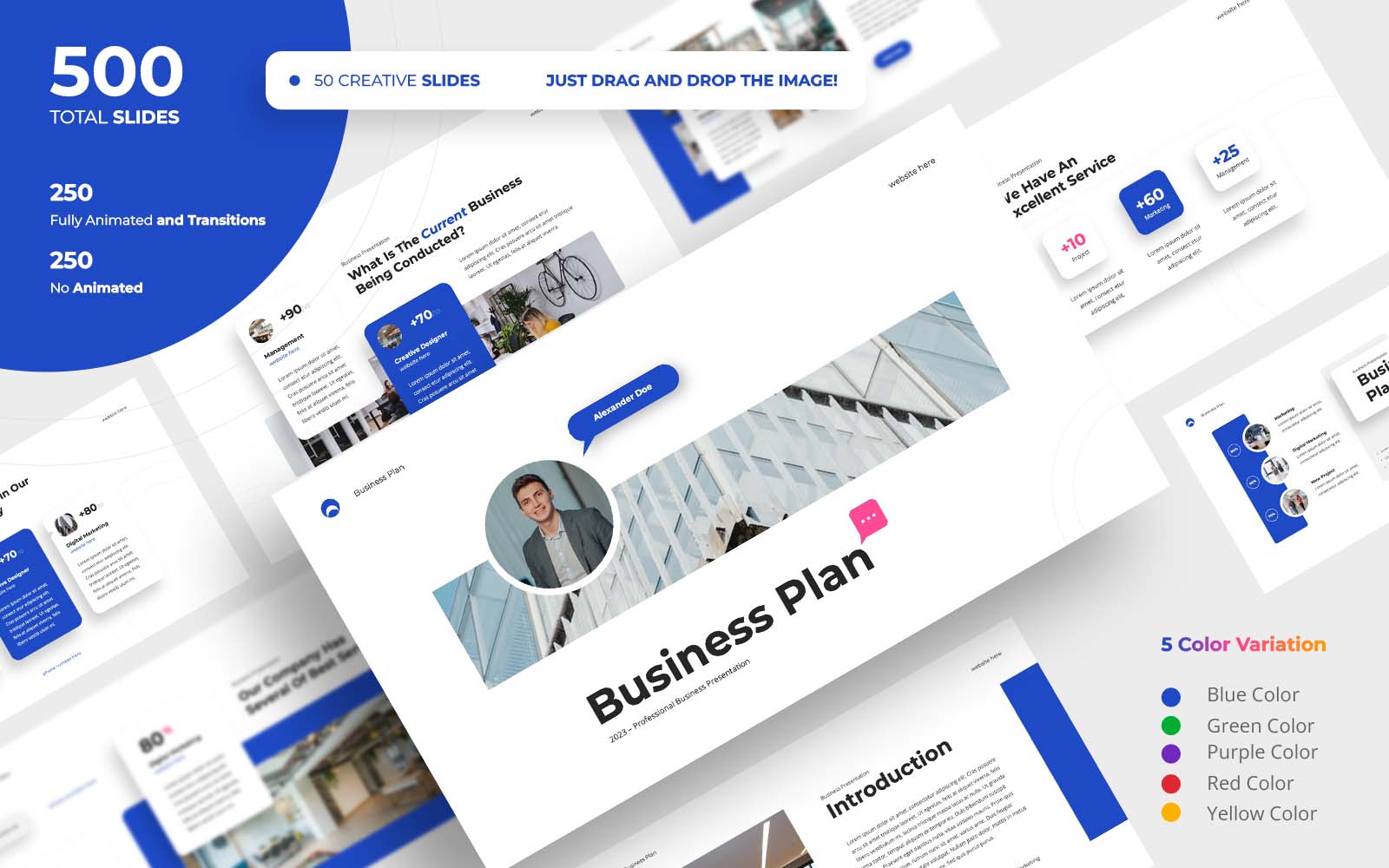 Business Plan - Professional Business PowerPoint PowerPoint Template [500 Total Slides]