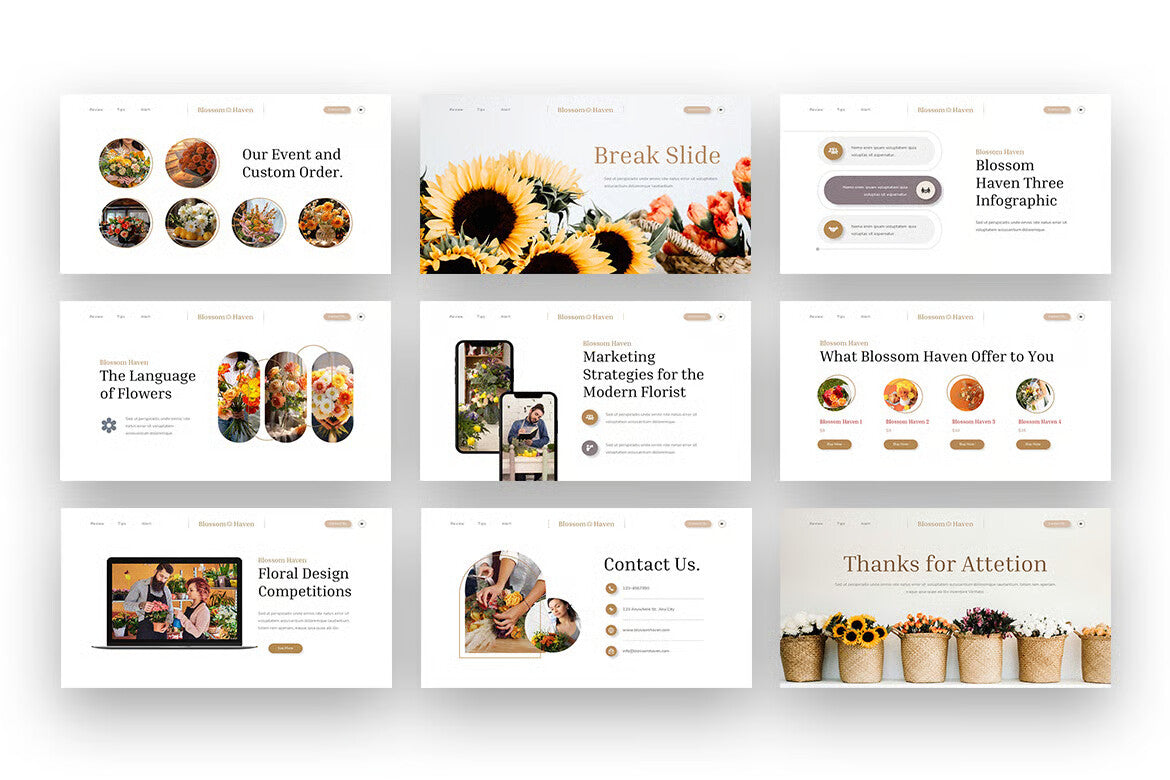 Blossom Haven Presentation Template
