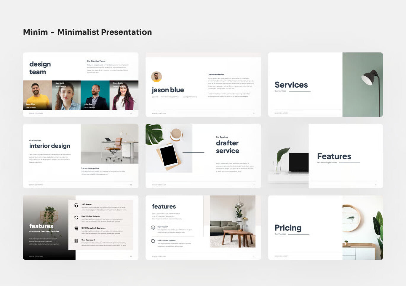Minim - Minimalist PowerPoint Presentation