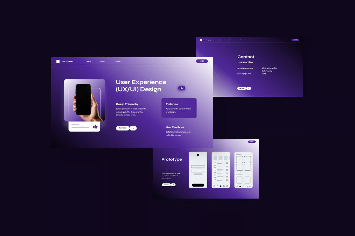 Morph Animated Gradient App Development Powerpoint