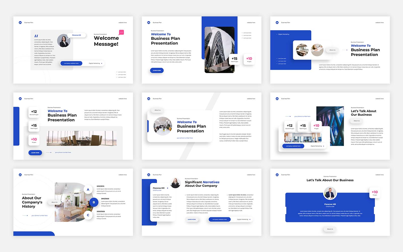 Business Plan - Professional Business PowerPoint PowerPoint Template [500 Total Slides]