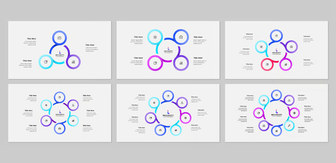 Animated PowerPoint Cycle Infographic Diagrams