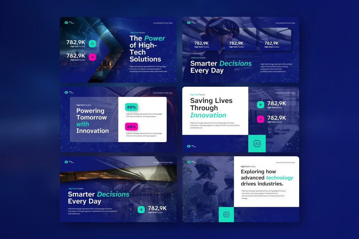 Parallax Effect Animated High-Tech Powerpoint