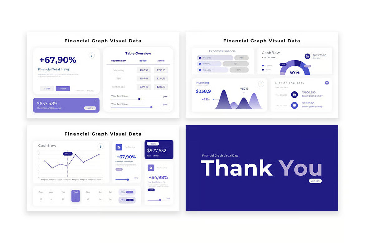 Financial Graphic Data Visual infographics