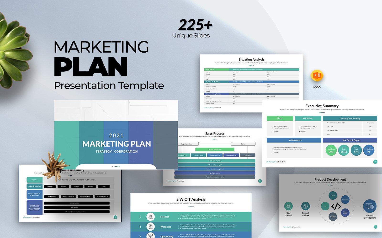 Marketing Plan PowerPoint_Presentation Template PowerPoint Template-225+&nbsp;Unique &amp; gorgeous layouts